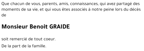 Benoît GRAIDE