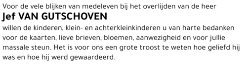 Jef VAN GUTSCHOVEN