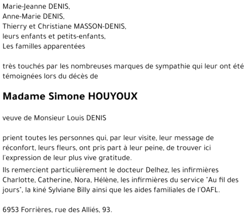 Simone HOUYOUX