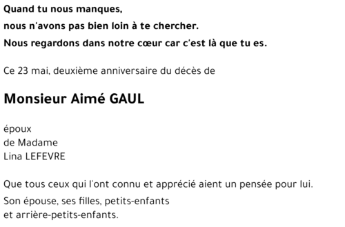 Aimé GAUL