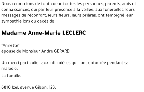 Anne-Marie LECLERC
