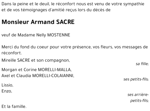Armand SACRE