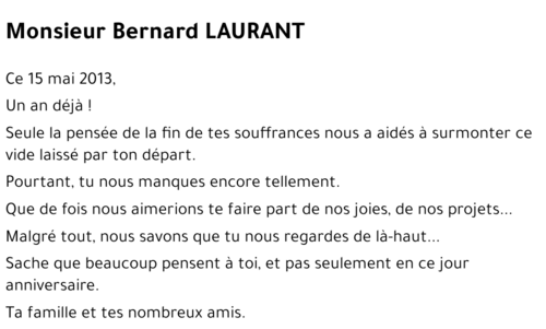 Bernard LAURANT