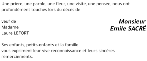 Emile SACRÉ
