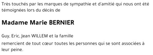 Marie BERNIER