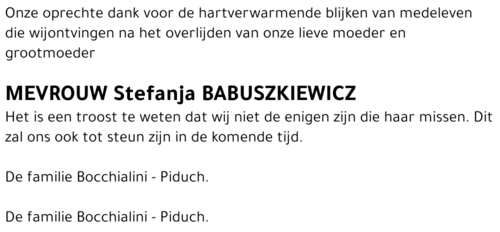Stefanja BABUSZKIEWICZ