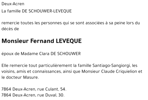 Fernand LEVEQUE