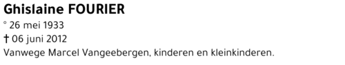 Ghislaine Fourier