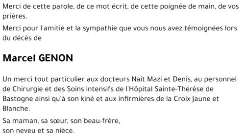 Marcel GENON