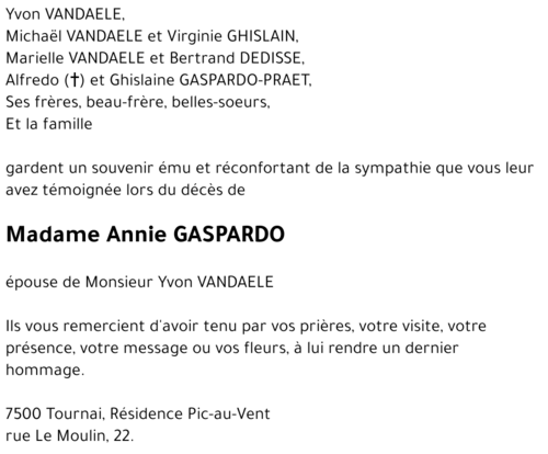 Annie GASPARDO