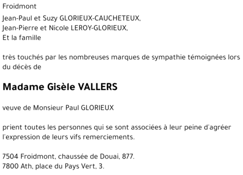 Gisèle VALLERS