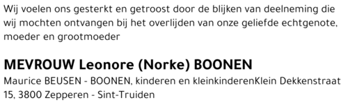 Leonore (Norke) Boonen