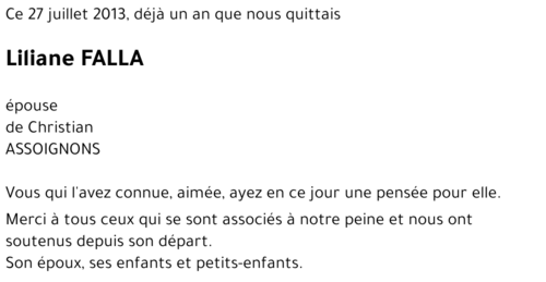 Liliane FALLA