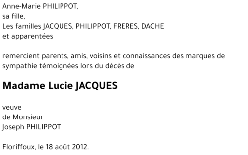Lucie JACQUES