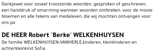 Robert 'Berke' Welkenhuysen