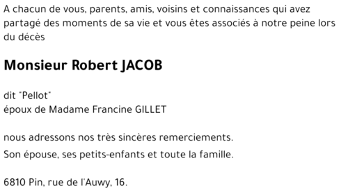 Robert JACOB