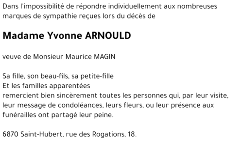 Yvonne ARNOULD