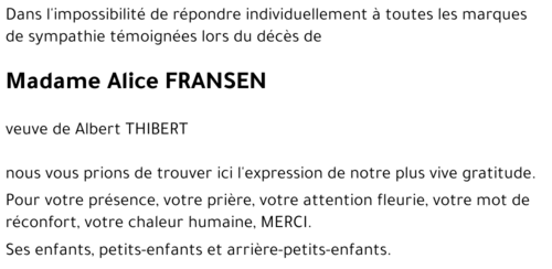 Alice FRANSEN
