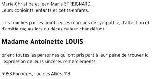 Antoinette LOUIS