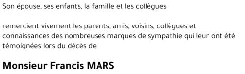 Francis MARS