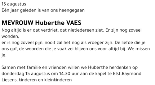 Huberthe Vaes