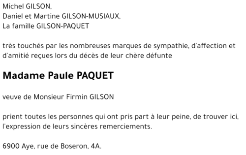 Paule PAQUET