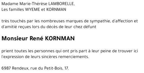 René KORNMAN
