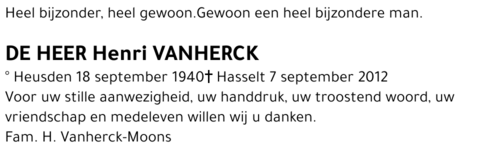 Henri VANHERCK