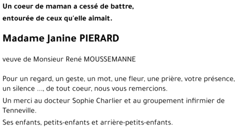 Janine PIERARD