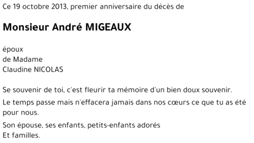 André MIGEAUX
