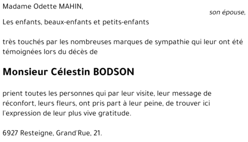 Célestin BODSON