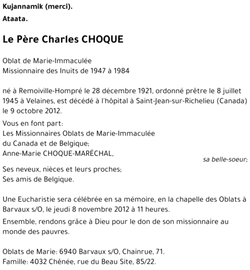 Charles CHOQUE
