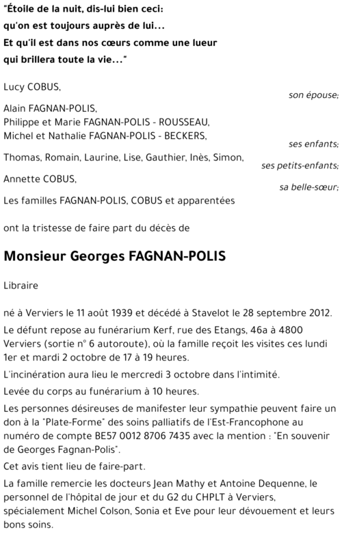 Georges FAGNAN-POLIS