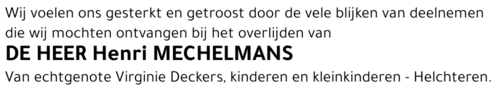 Henri MECHELMANS