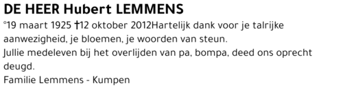 Hubert Lemmens