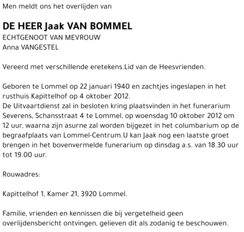Jaak Van Bommel