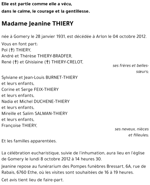 Jeanine THIERY