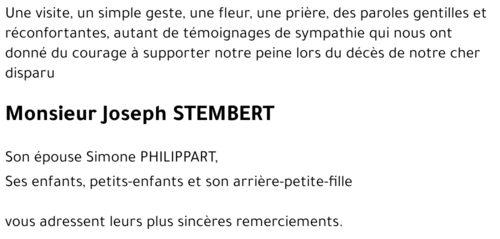 Joseph STEMBERT