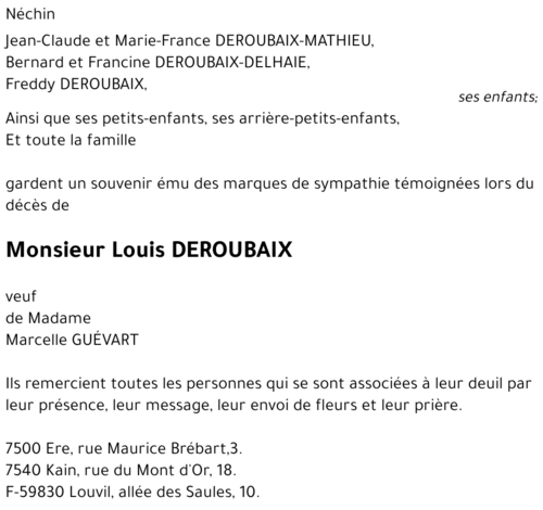Louis DEROUBAIX