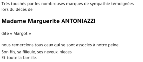 Marguerite ANTONIAZZI