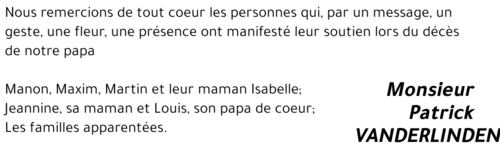 Patrick VANDERLINDEN