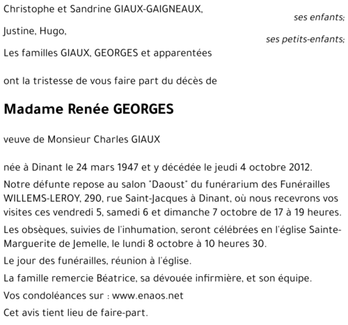 Renée GEORGES