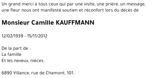 Camille KAUFFMANN
