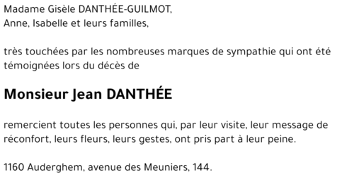 Jean DANTHEE
