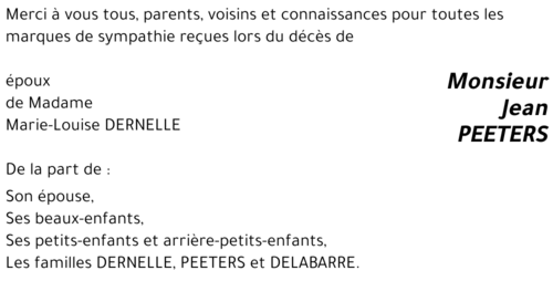 Jean PEETERS
