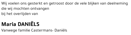 Maria DANIËLS