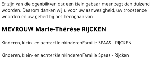 Marie-Thérèse Rijcken
