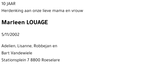 Marleen LOUAGE