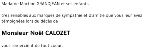 Noël CALOZET