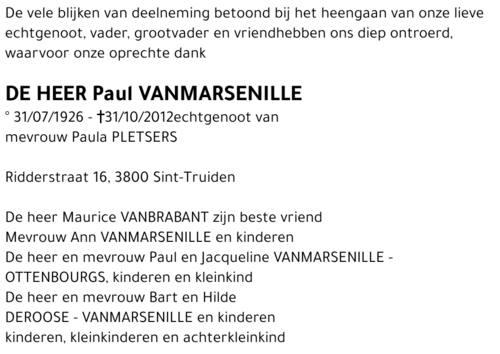 Paul Vanmarsenille